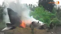 Pesawat Latih TNI AU Jatuh, 1 Siswa Tewas