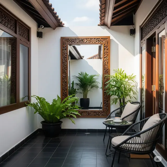 Illusion Space dengan Cermin Outdoor