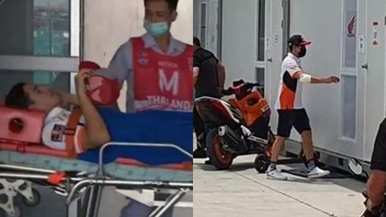 6 Potret Terkini Marc Marquez Usai Kecelakaan, Tangan Kanan Diperban