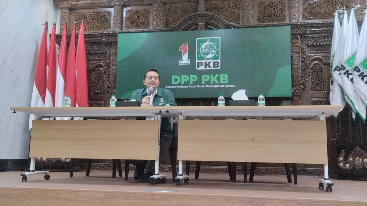 Wakil Sekretaris Jenderal (Wasekjen) DPP Partai Kebangkitan Bangsa (PKB), Syaiful Huda di Kantor DPP PKB, Jakarta Pusat, Senin (4/3/2024) (Liputan6.com/Winda Nelfira)