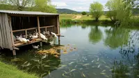 7 Cara Mengelola Kolam Ikan di Area Ternak Bebek agar Tidak Bau