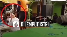 Video lucu pria dijemput istri saat sedang joget bersama biduan viral di media sosial.