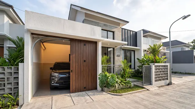 Pintu Garasi Minimalis untuk Rumah Kecil