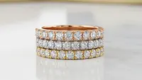 7 Model Cincin Emas Tiga Warna yang Mewah dan Elegan