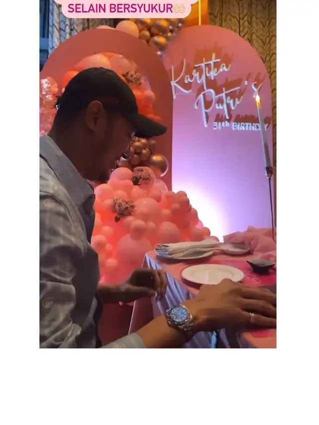 8 Momen Kejutan Ulang Tahun Kartika Putri yang ke-31, Serba Pink