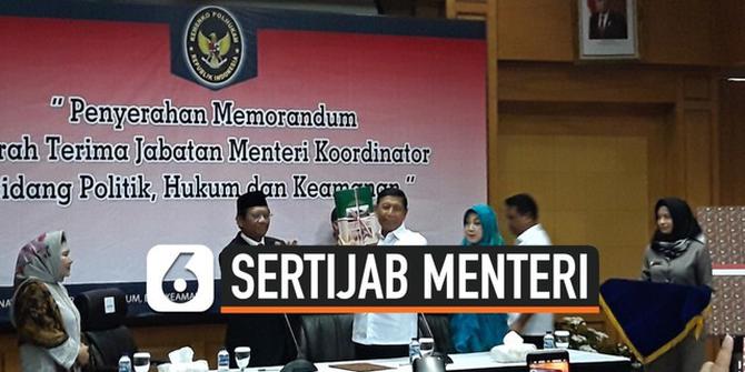 VIDEO: Sertijab ke Mahfud MD, Wiranto Beber PR Kemenko Polhukam