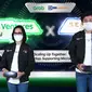 [Ki-Ka] Country Managing Director, Grab Indonesia, Neneng Goenadi dan CEO BRI Ventures, Nicko Widjaja dalam peluncuran program Grab Ventures Velocity Batch 4 X Sembrani Wira. (Ist.)