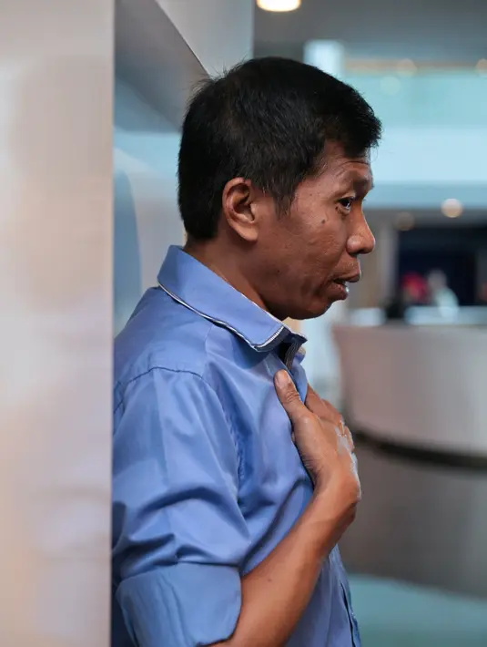 Usia kehamilan sang istri baru berjalan empat bulan. Baik Kiwil dan Meggy sangat berbahagia menyambut calon buah hatinya. Meski demikian, Kiwil masih merahasiakan jenis kelamin anaknya. (Adrian Putra/Bintang.com)