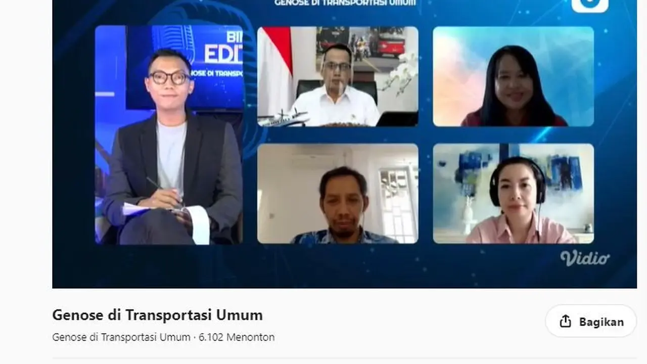 Bincang Editor Bersama Menteri Perhubungan Budi Karya Sumadi dengan tema GeNose di Transportasi Umum.