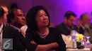 Mantan Menteri Pariwisata, Mari Elka Pangestu saat menghadiri konferensi internasional 'In The Zone' di Jakarta, Sabtu (14/5). (Liputan6.com/Angga Yuniar)