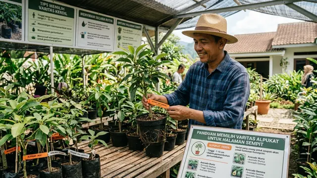 Cara Menanam Alpukat agar Tidak Terlalu Tinggi/AI Generated