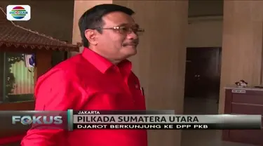 Usai kunjungi DPP PKB Jakarta, Minggu (7/1) kemarin, Cagub Sumatera Utara, Djarot Saiful Hidayat, tak berikan keterangan apa-apa.