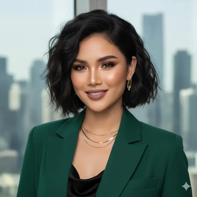 Model Rambut Wanita Dagu Panjang (Foto: Gemini AI)