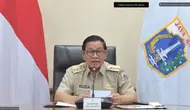 Gubernur Daerah Khusus Jakarta (DKJ) Pramono Anung bicara soal&nbsp;berbagai macam tantangan perkotaan yang akan selalu berkaitan dengan bencana banjir d Jakarta. (Liputan6.com/Arviola Marchsyalina Syurgandari)
