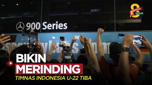 VIDEO: Momen yang Bikin Merinding saat Timnas Indonesia U-22 Tiba di Tanah Air