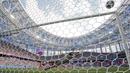 Proses terjadinya gol yang dicetak striker Inggris, Harry Kane, ke gawang Panama pada laga grup G Piala Dunia di Stadion Nizhny Novgorod, Nizhny Novgorod, Minggu (24/6/2018). Babak pertama Inggris unggul 5-0 atas Panama. (AP/Antonio Calanni)