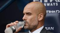Manajer Manchester City asal Spanyol, Josep Guardiola. (AFP/Oli Scarff)
