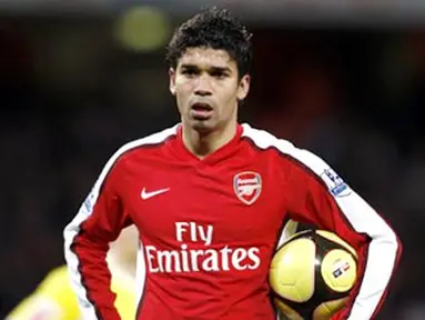 Arsenal's Croatian player Eduardo waits a penalty against Cardiff City during FA Cup 4th round replay match at Emirates Stadium in London on February 16, 2009. Arsenal won the game 4-0. AFP PHOTO/Adrian Dennis 
