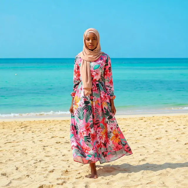 Beach Outfits untuk Wanita Hijab, Tampil Fresh dan Stylish