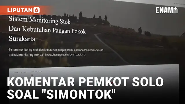 Viral Aplikasi "SIMONTOK", Pemkot Solo Minta Ganti Nama
