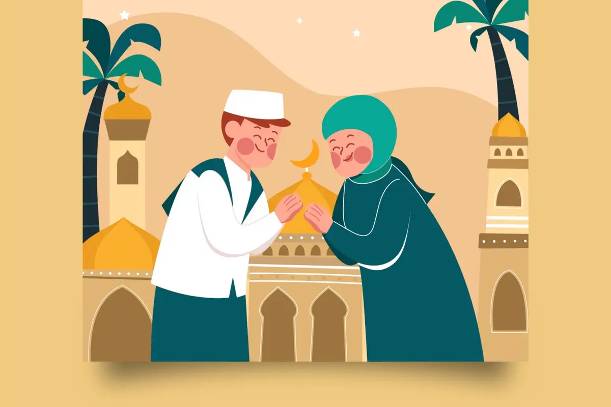 Ilustrasi minat maaf saat Lebaran