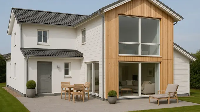 Inspirasi Rumah Tingkat Separuh Belakang (Foto: ChatGPT)