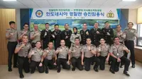 6 Polisi Indonesia Dapat Kenaikan Pangkat di Korea Selatan