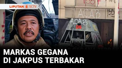 VIDEO: Markas Gegana di Kramat Raya Jakpus Terbakar, Warga Sempat Dengar Ledakan