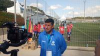 Alfredo Vera, Pelatih Kepala Indonesia di Danone Nations Cup (Liputan6.com / Jonathan Pandapotan)