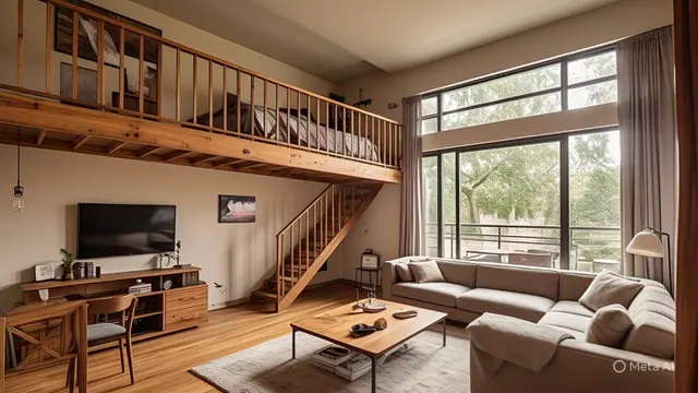 Desain Rumah Mezzanine Kayu Bergaya Islami