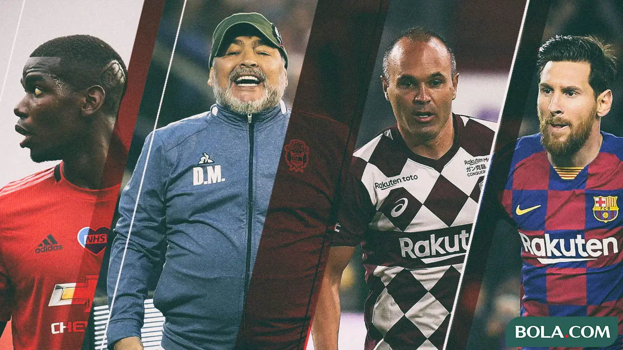 Trivia - Pemain Paul Pogba, Maradona, Iniesta, Lionel Messi
