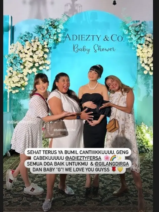 Gilang Dirga dan Adiezty Fersa menggelar acara baby shower