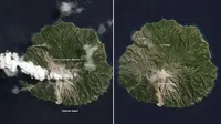 NASA Publikasikan Foto Jejak `Aliran Mematikan` Gunung Rokatenda