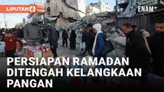 WARGA PALESTINA DI RAFAH BERBELANJA JELANG RAMADAN DITENGAH KELANGKAAN PANGAN