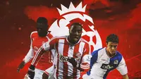 Liga Inggris - Ilustrasi Yaya Sanogo, Jozy Altidore, Franco Di Santo (Bola.com/Adreanus Titus)