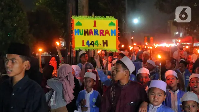 Semarak Pawai Obor Menyambut Tahun Baru Islam di Tangerang