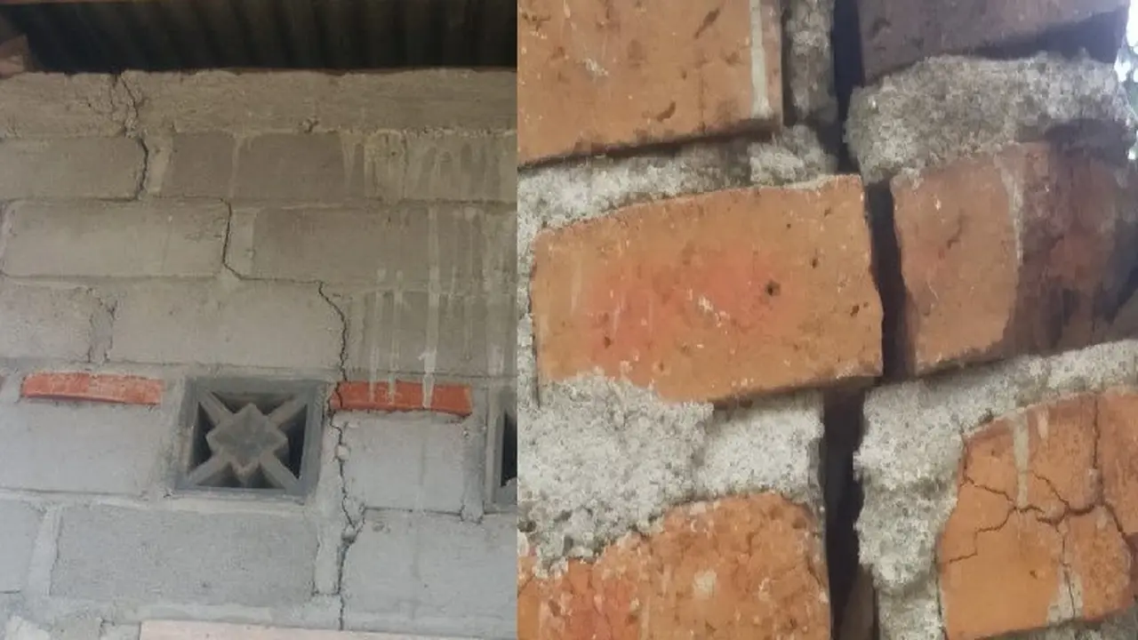 Rumah Warga Retak-Retak