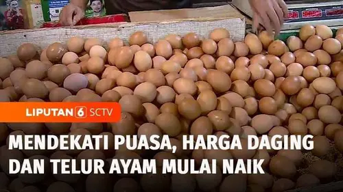 VIDEO: Jelang Ramadan, Harga Telur dan Daging Ayam Merangkak Naik