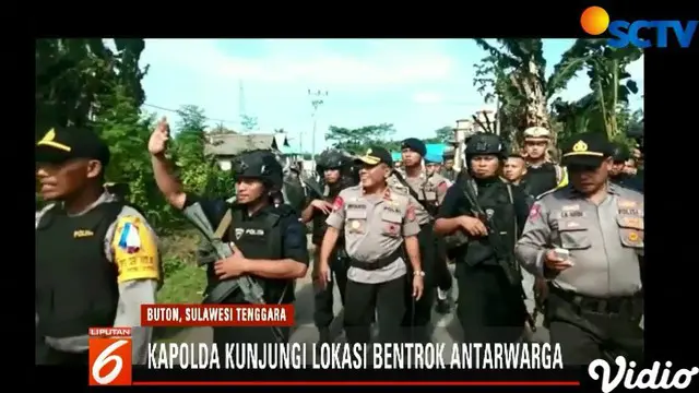 Redam Amarah Warga, Kapolda Sulteng Tinjau Lokasi Bentrokan di Buton