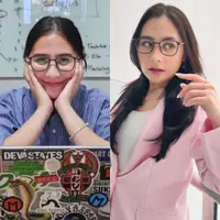 Lihat di sini beberapa potret penuh pesona Prilly Latuconsina saat berkacamata.