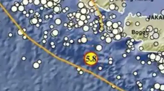 Gempa Magnitudo 5,8 Guncang Sumur Banten