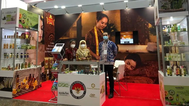 KBRI Nur-Sultan berpartisipasi dalam pameran kosmetik “Central Asia Beauty Expo".