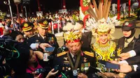 Kapolri Jenderal Polisi Tito Karnavian menghadiri upacara Peringatan Hari Ulang Tahun (HUT) Kemerdekaan RI ke-73 Republik Indonesia di Istana Merdeka, Jakarta, Jumat (17/8/2018). (Merdeka.com/ Titin Supriatin)