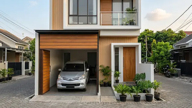 Model Rumah Kecil Lebar 5 Meter (AI Generated)