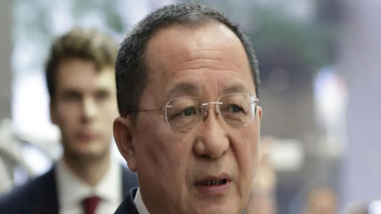 Menteri Luar Negeri Korea Utara Ri Yong-ho (AP/Richard Drew)