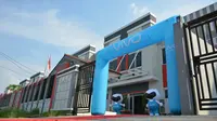 Komplek basis produksi smartphone vivo di Cikupa, Tangerang, Banten.