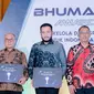 Pemerintah Kota Padang Panjang meraih penghargaan Simpul Jaringan Terbaik Bhumandala Nawasena dari  Badan Informasi Geospasial (BIG), Jumat (25/11) malam. (Foto: Istimewa)