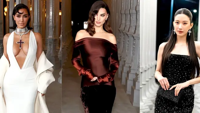 8 Gaya Mewah Seleb Hadiri LACMA Art + Film Gala 2024, Kim Kardashian, Emily Ratajkowski, hingga Mun Ka Young