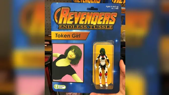 Beberapa karakter tiruan sangat jauh sekali dengan figur Avengers dalam film, tetapi sebutan namanya mirip.