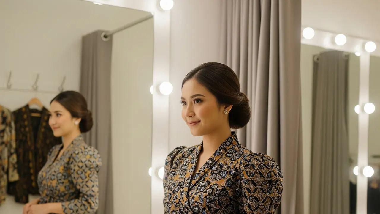 Kemeja Batik Lengan Puff Model Kekinian Terbaru 2025